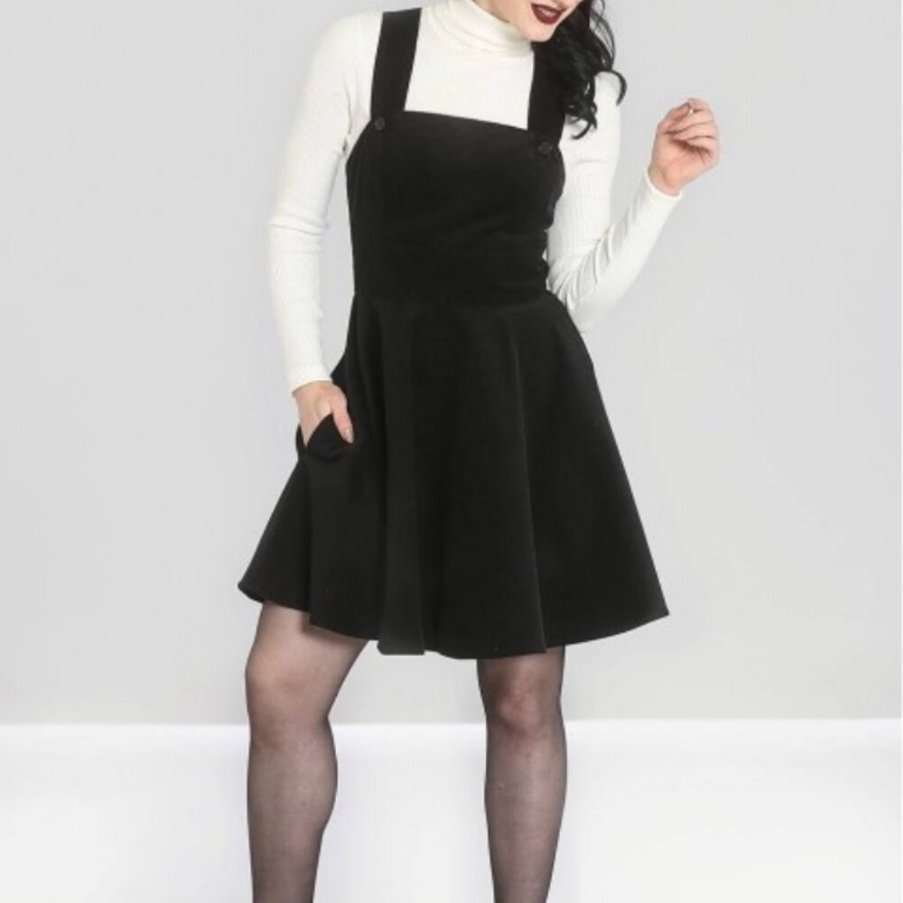Hell Bunny Wonder Years Pinafore dress size M